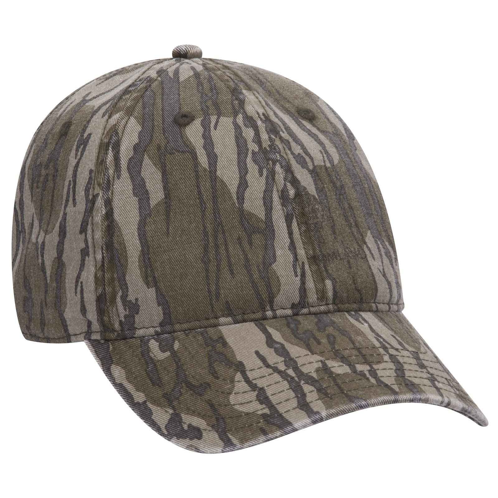 Right View of MO11 - Bottomland OTTO CAP Mossy Oak Camouflage 6 Panel Low Profile Dad Hat
