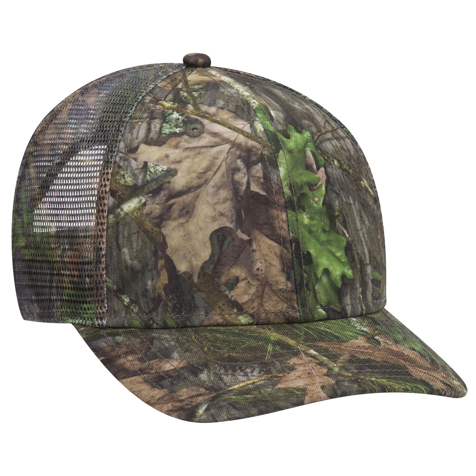 Front View of MO3 - Obsession OTTO CAP Mossy Oak Camouflage Superior Polyester Twill 6 Panel Low Profile Mesh Back Trucker Hat