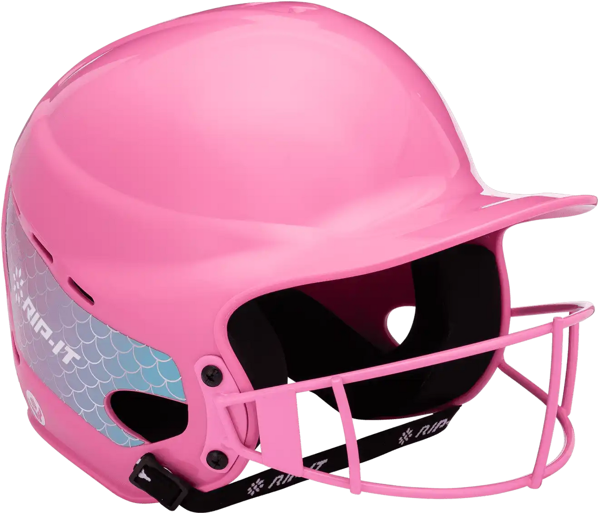 Rip-it Play Ball Girls Softball Batting Helmet - Gumball Pink - one Size Fits Most