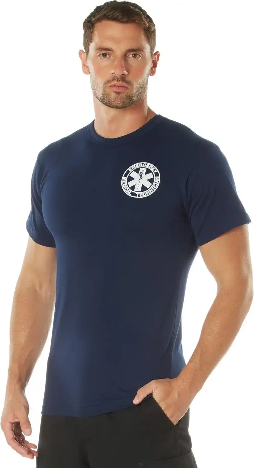 Rothco 2-sided Emt T-shirt - Navy Blue / m
