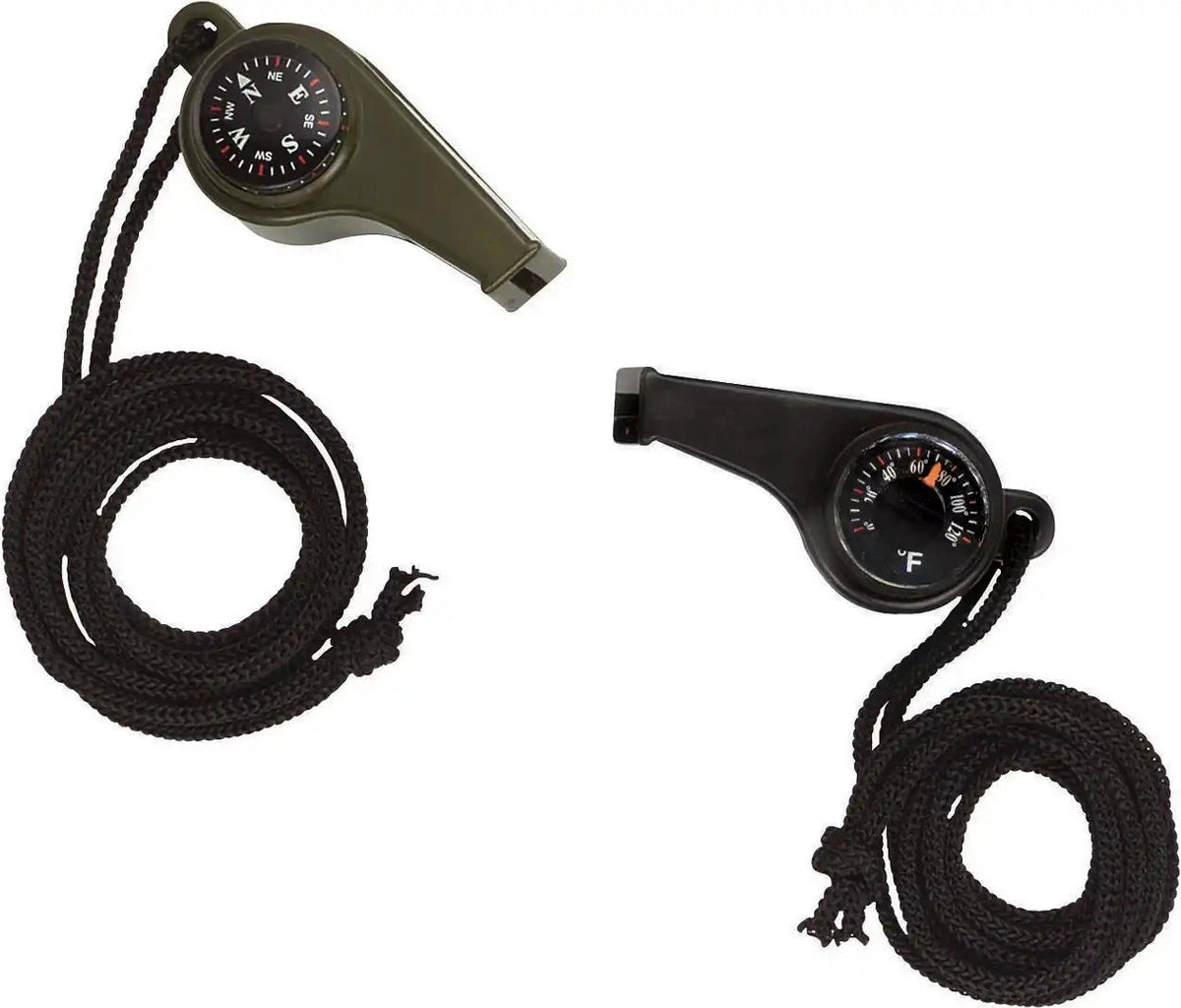 Rothco 3 1 Super Whistle with Compass & Thermometer Olive Drab