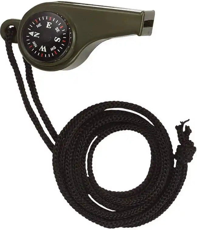 Rothco 3 1 Super Whistle with Compass & Thermometer Olive Drab