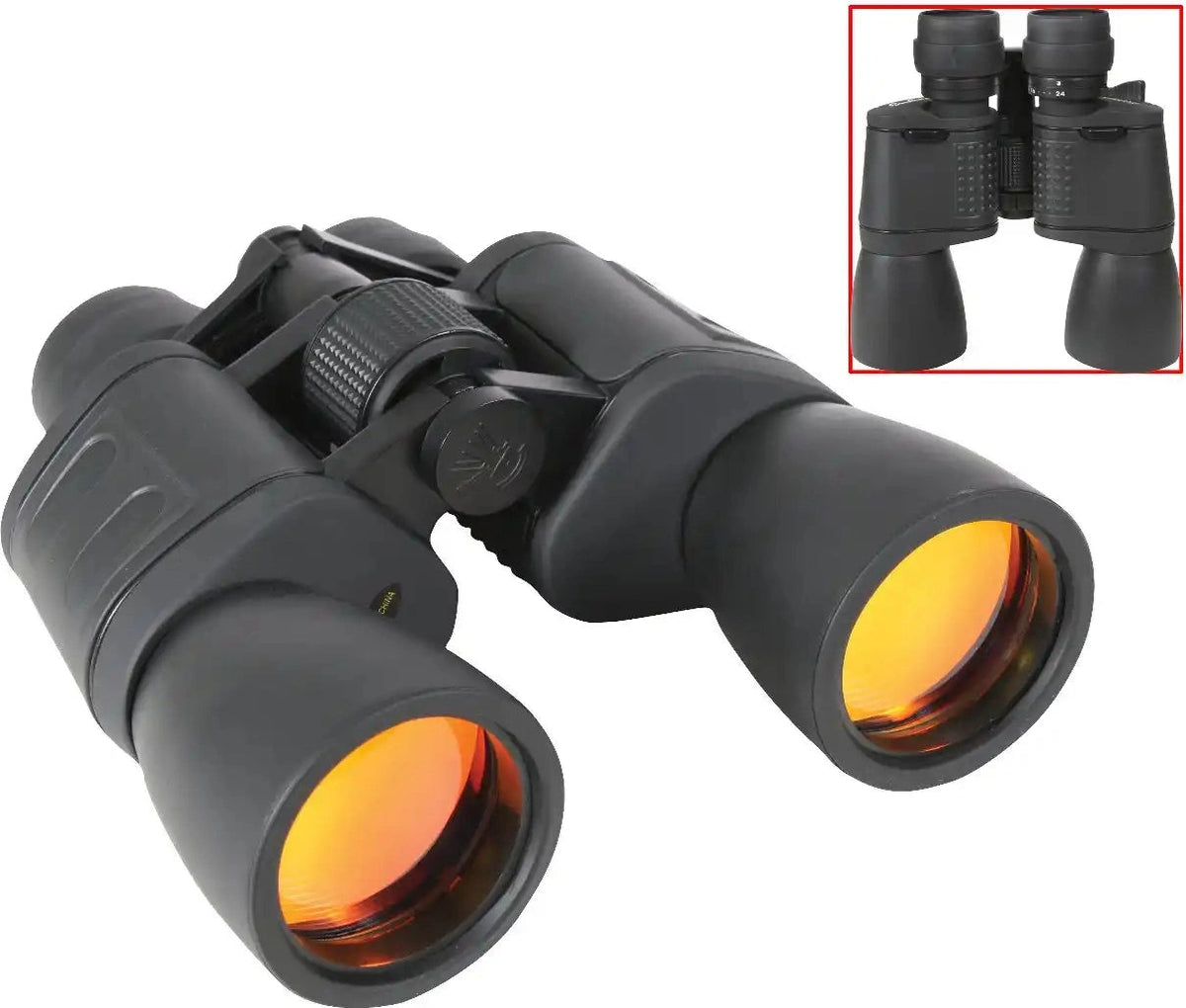 Rothco 8-24 x 50mm Zoom Binocular - Black