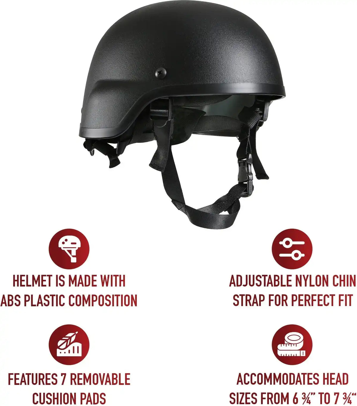 Rothco Abs Mich-2000 Replica Tactical Helmet