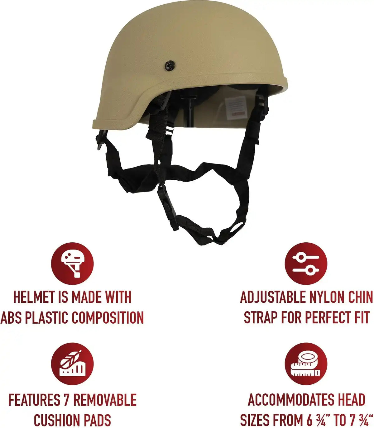 Rothco Abs Mich-2000 Replica Tactical Helmet
