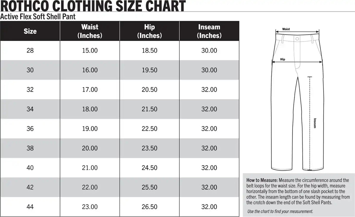 Rothco Active Flex Soft Shell Pant