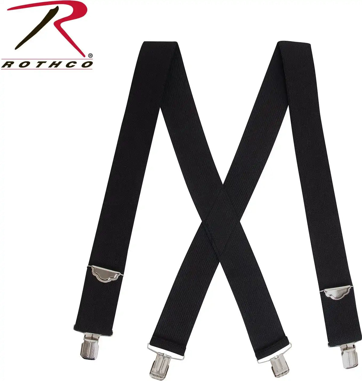 Rothco Adjustable Elastic x Back Pant Suspenders