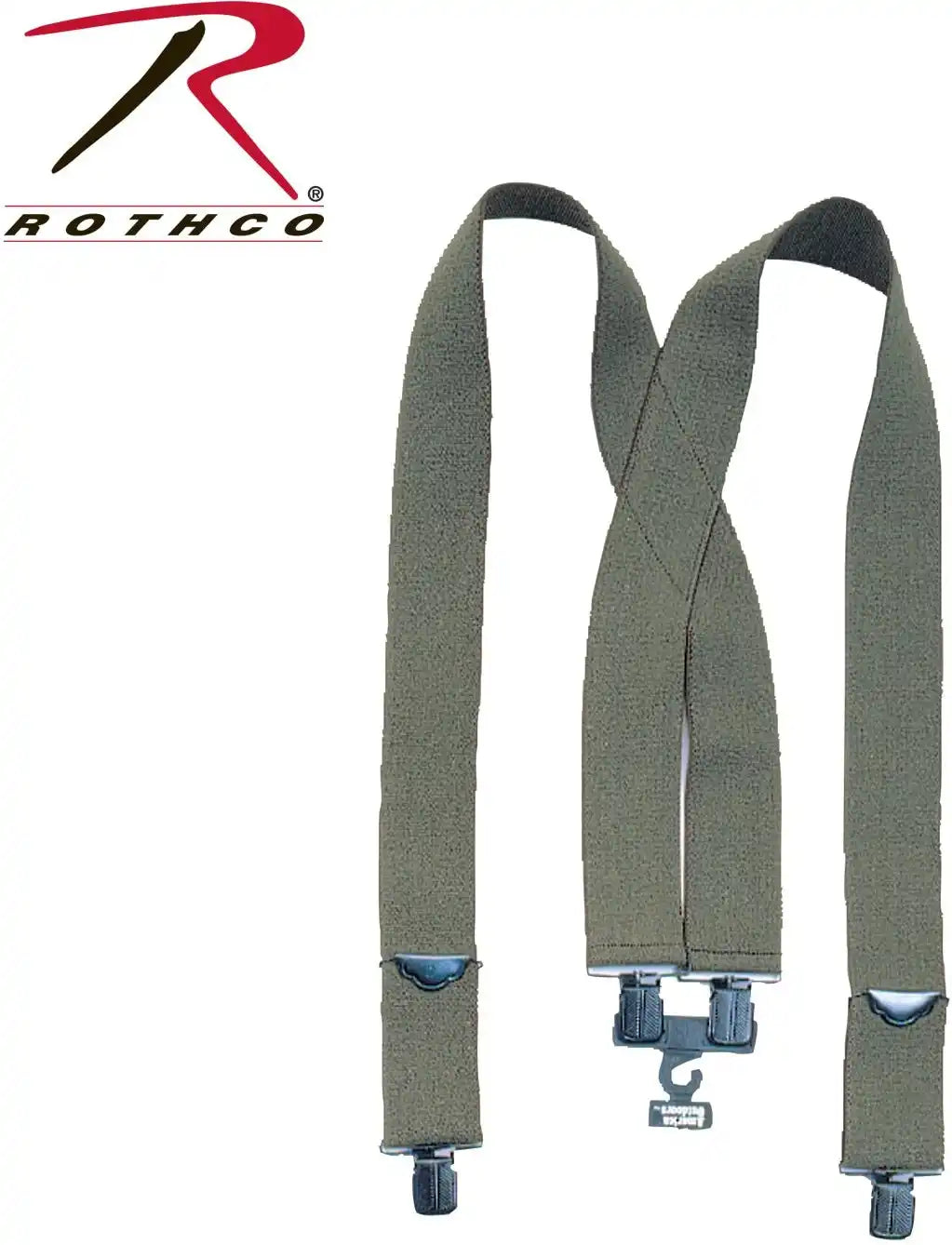Rothco Adjustable Elastic x Back Pant Suspenders