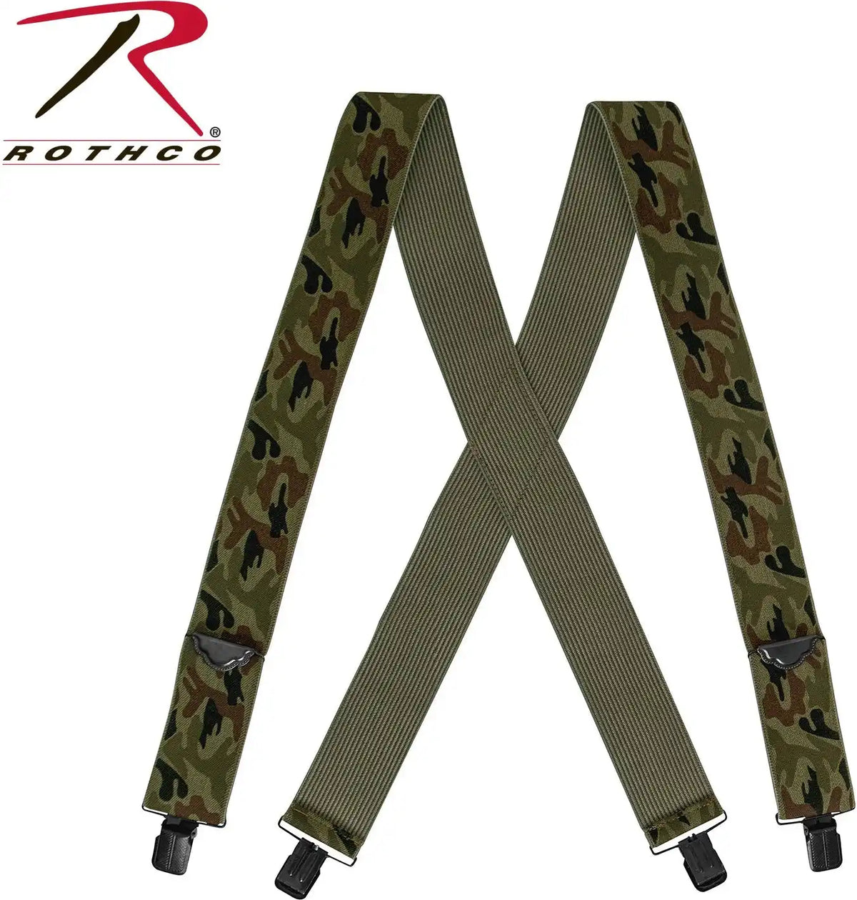 Rothco Adjustable Elastic x Back Pant Suspenders