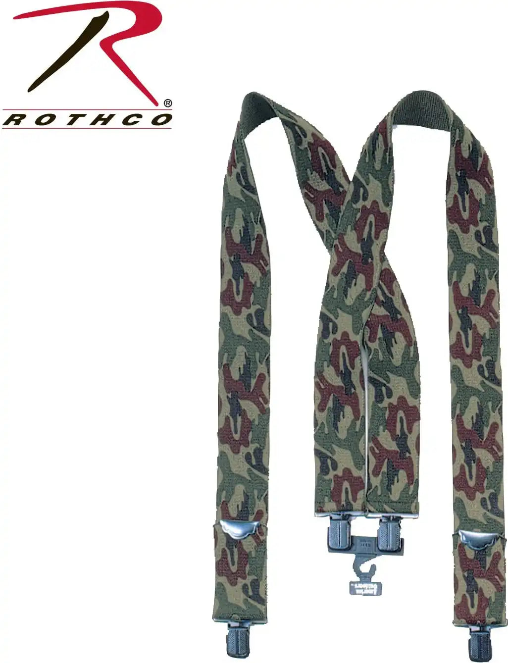 Rothco Adjustable Elastic x Back Pant Suspenders