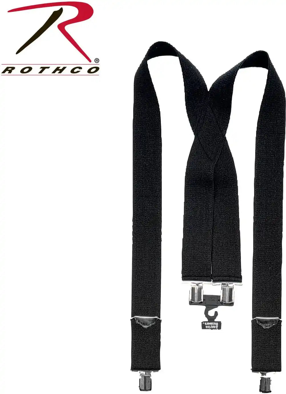 Rothco Adjustable Elastic x Back Pant Suspenders