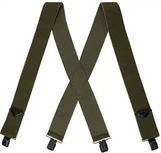 Rothco Adjustable Elastic x Back Pant Suspenders