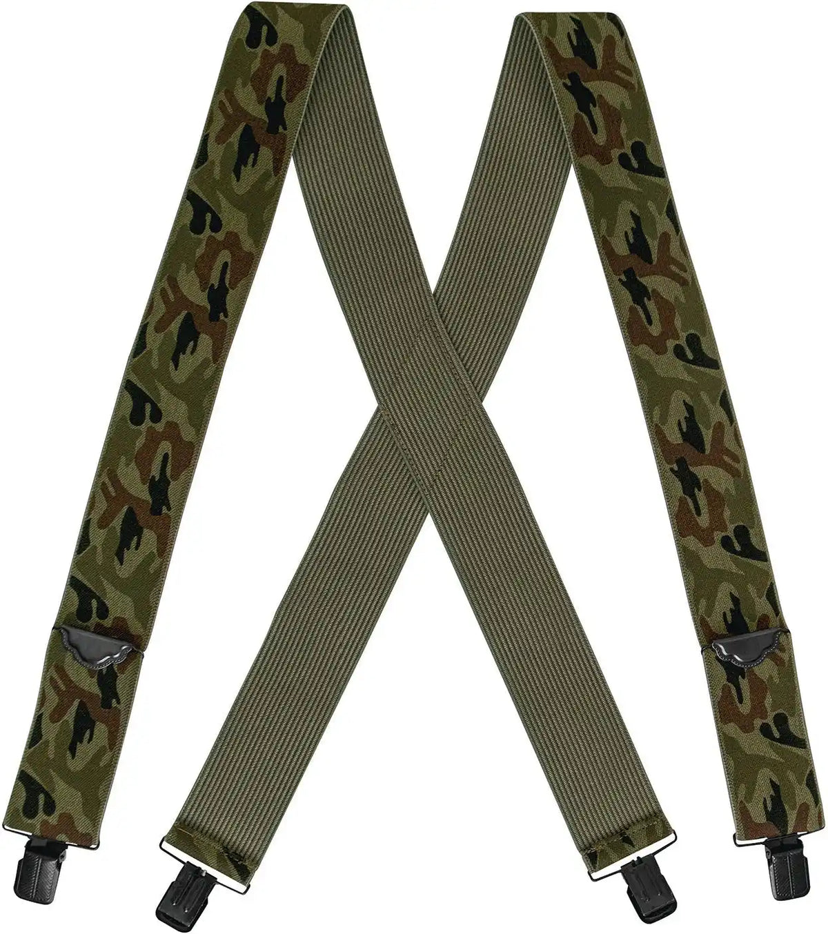 Rothco Adjustable Elastic x Back Pant Suspenders Woodland Camo / one Size
