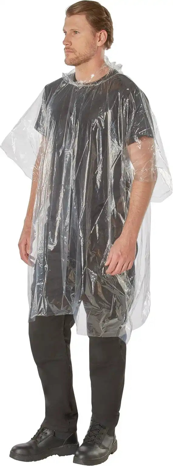 Rothco All Weather Emergency Poncho - Clear / one Size