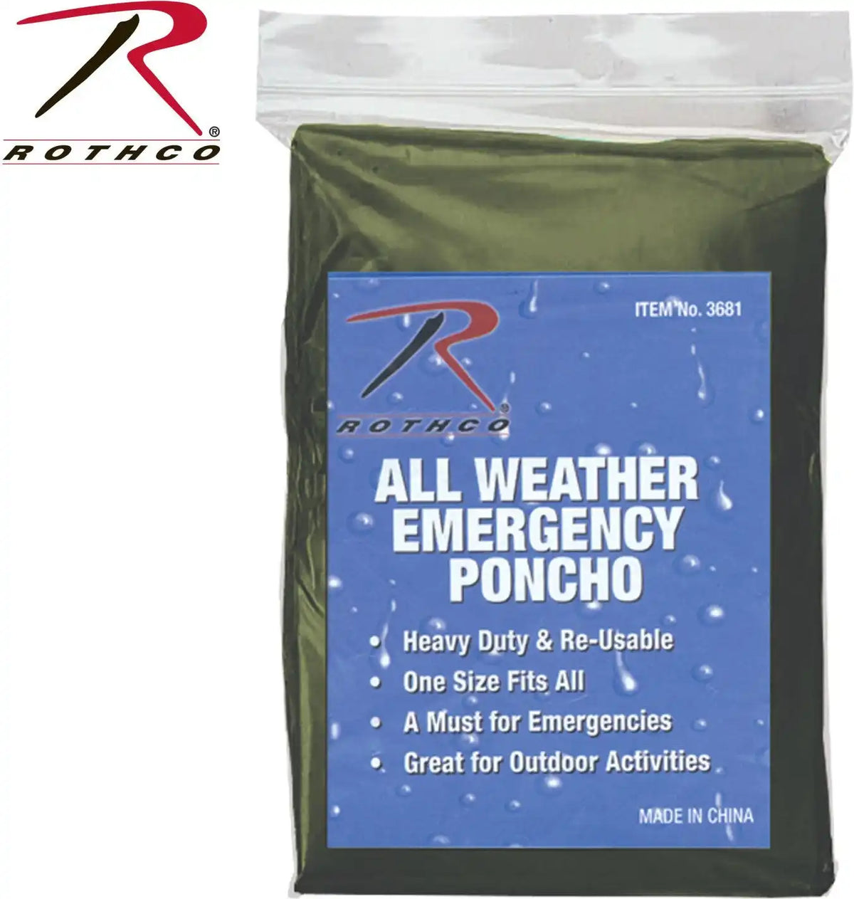 Rothco All Weather Emergency Poncho