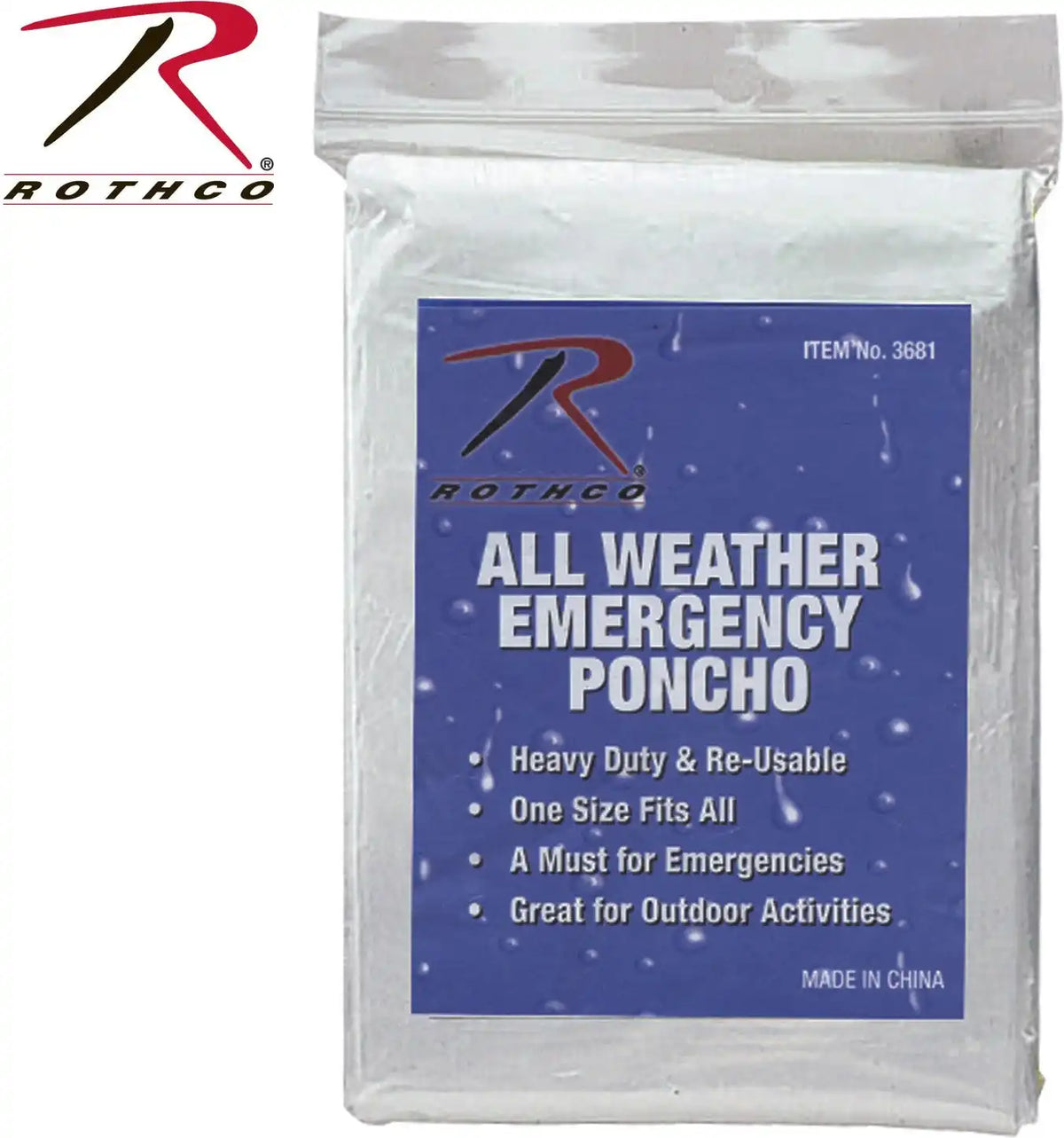 Rothco All Weather Emergency Poncho