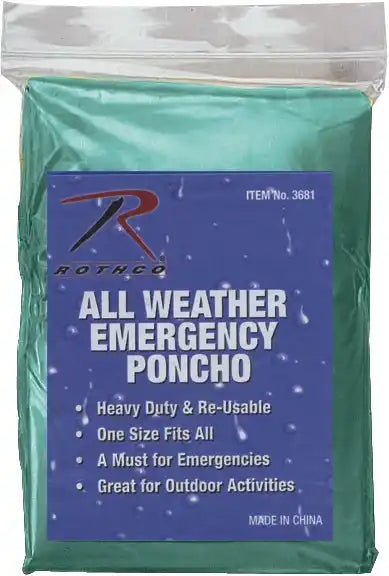 Rothco All Weather Emergency Poncho