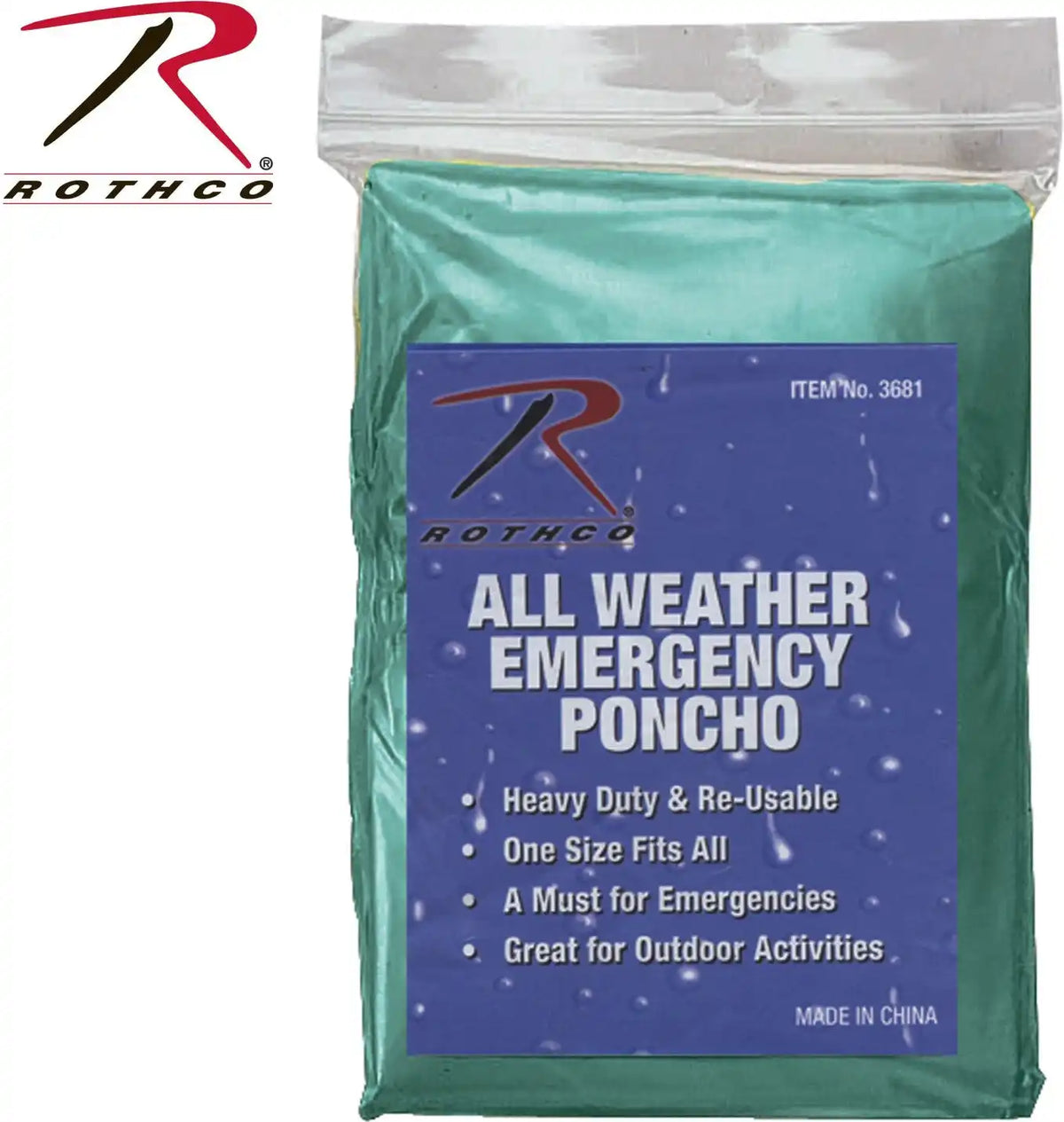 Rothco All Weather Emergency Poncho