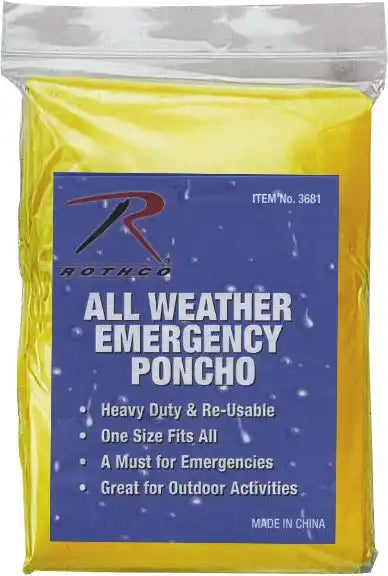 Rothco All Weather Emergency Poncho