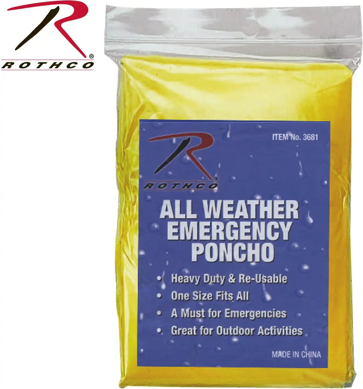 Rothco All Weather Emergency Poncho
