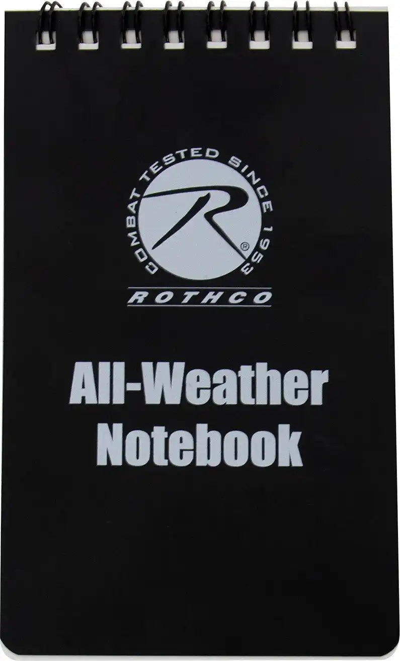 Rothco All Weather Waterproof Notebook Black / 3’’ x 5’’