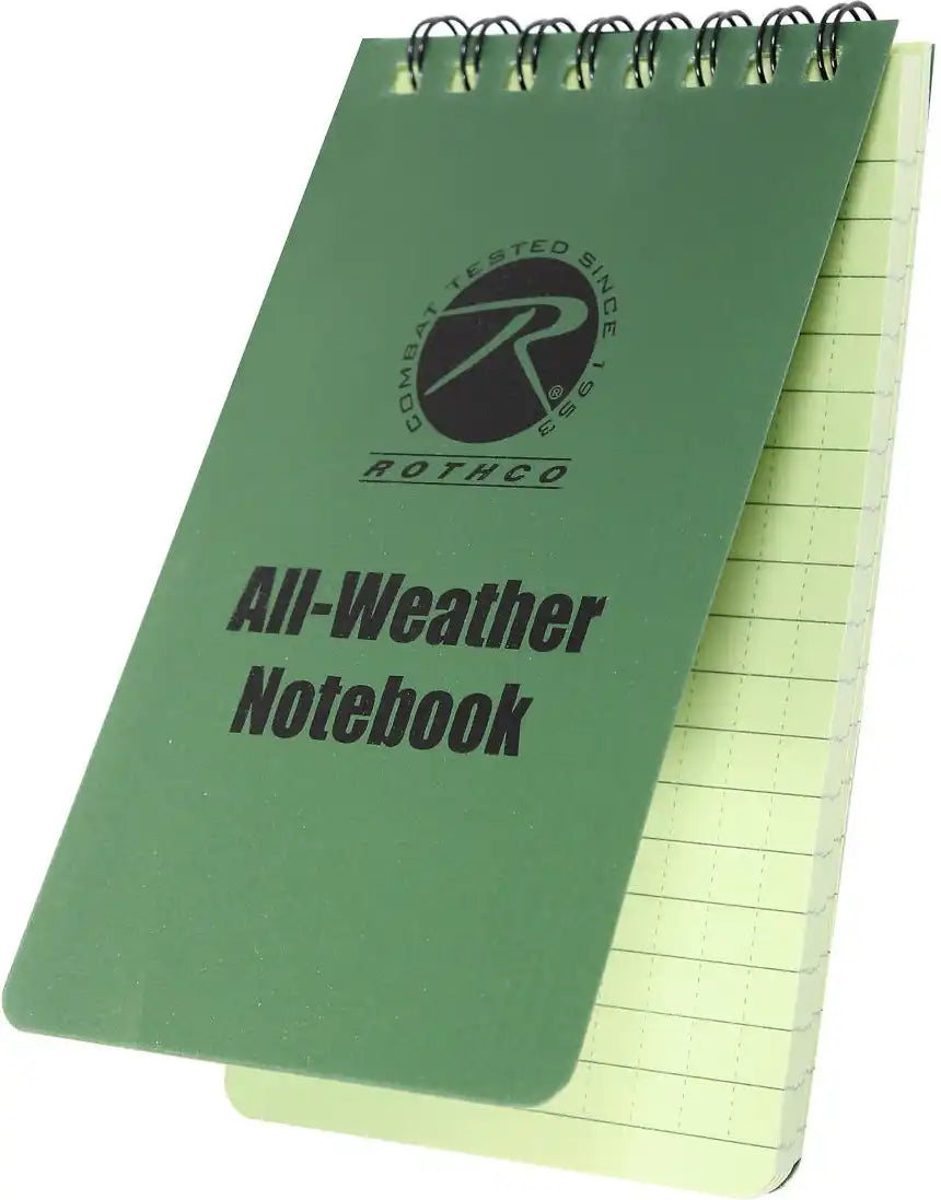 Rothco All Weather Waterproof Notebook Olive Drab / 4’’ x 6’’