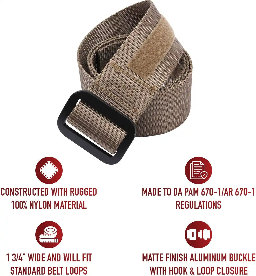 Rothco Ar 670-1 Compliant Military Riggers Belt