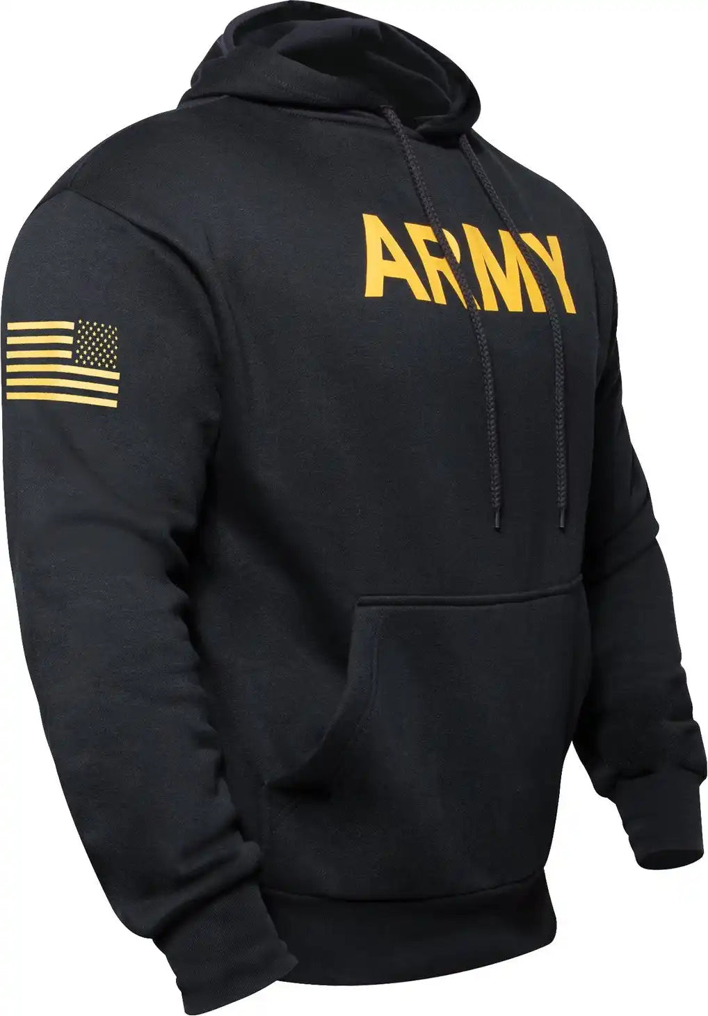 Rothco Army Printed Pullover Hoodie - Black