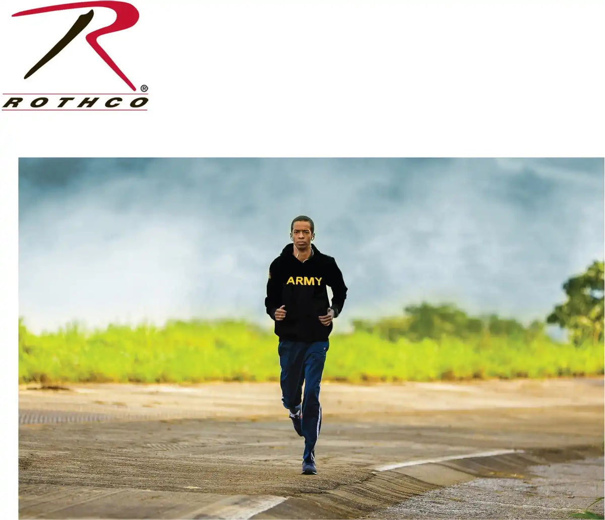 Rothco Army Printed Pullover Hoodie - Black