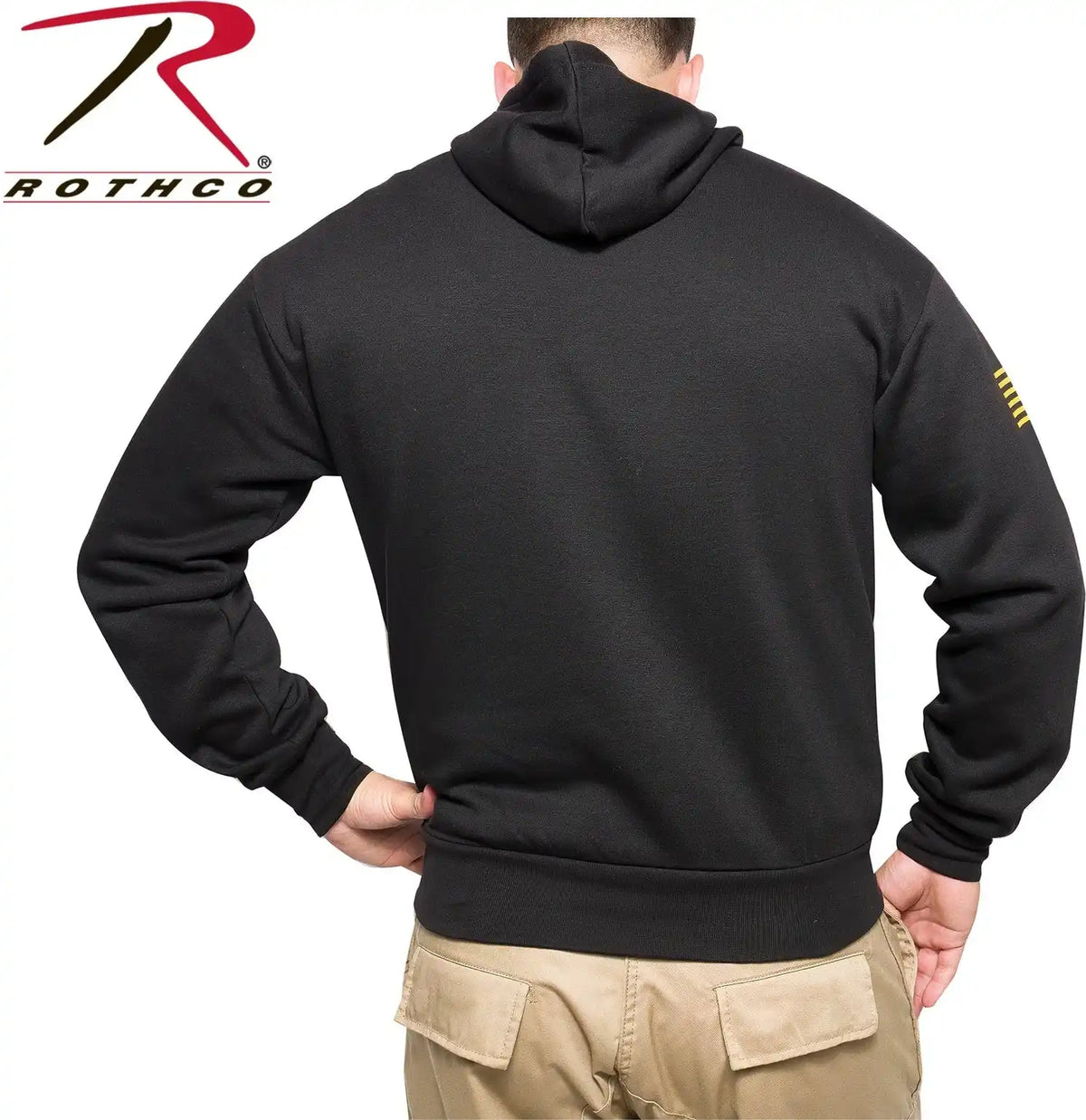 Rothco Army Printed Pullover Hoodie - Black