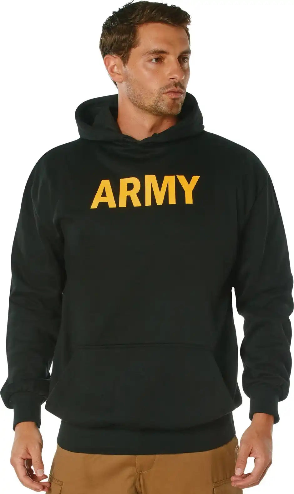 Rothco Army Printed Pullover Hoodie - Black - s
