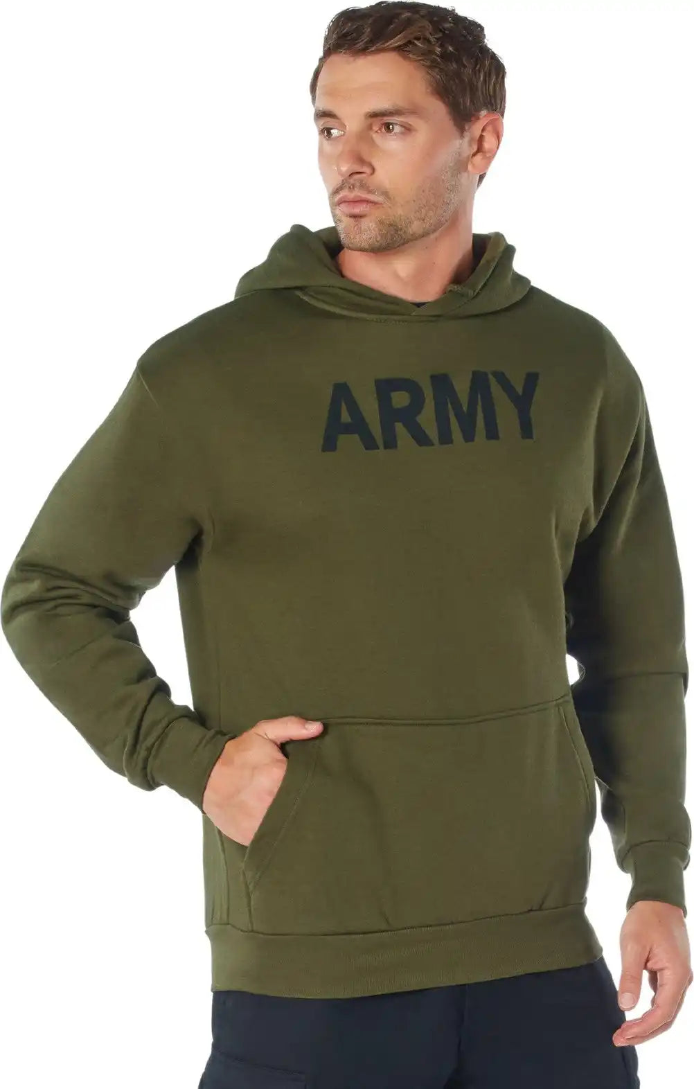 Rothco Army Pt Pullover Hooded Sweatshirt - Olive Drab / s