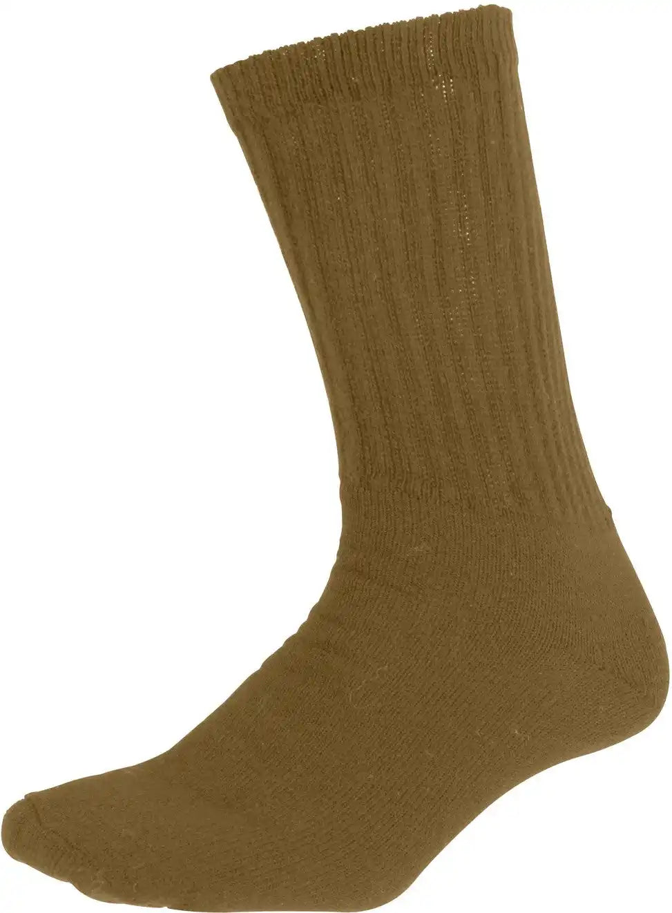 Rothco Athletic Crew Socks - Coyote Brown / 10 - 13