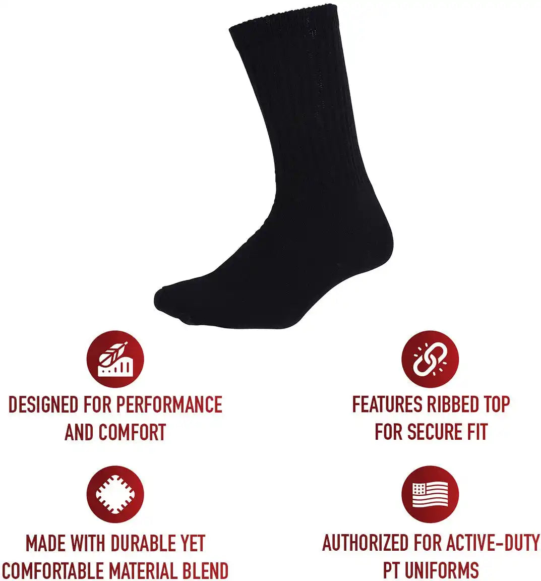 Rothco Athletic Crew Socks