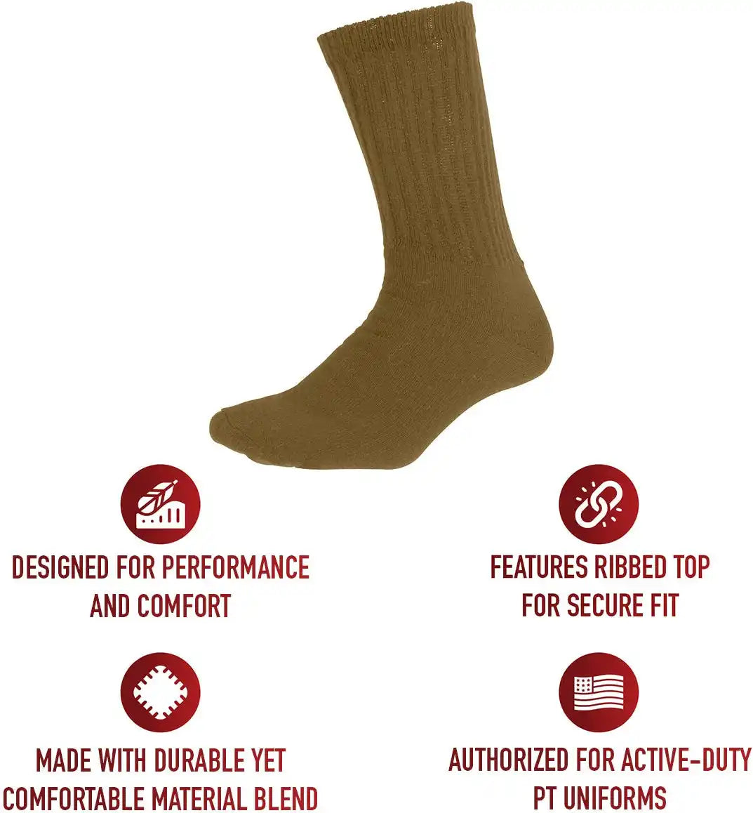 Rothco Athletic Crew Socks