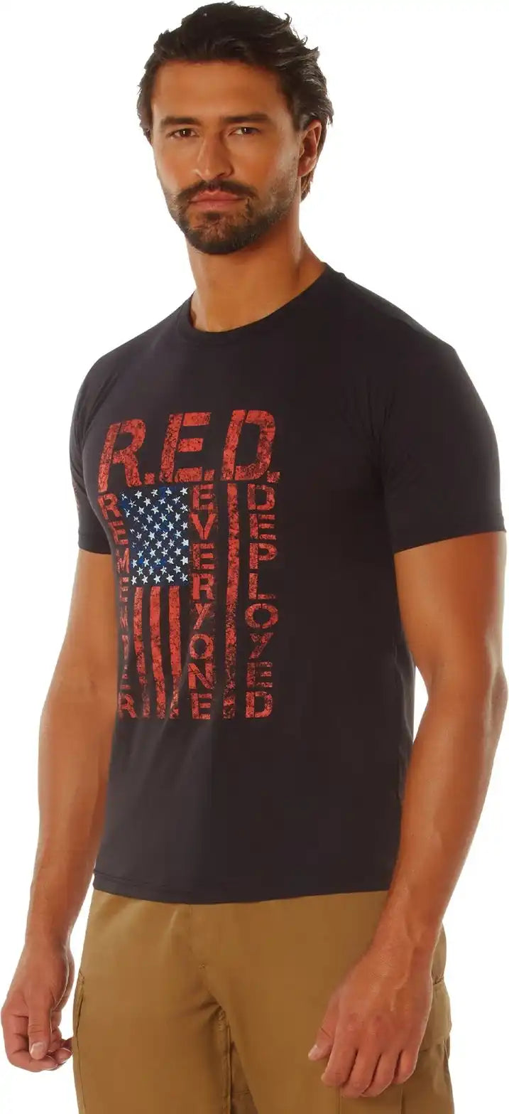 Rothco Athletic Fit R.e.d. (remember Everyone Deployed) T-shirt
