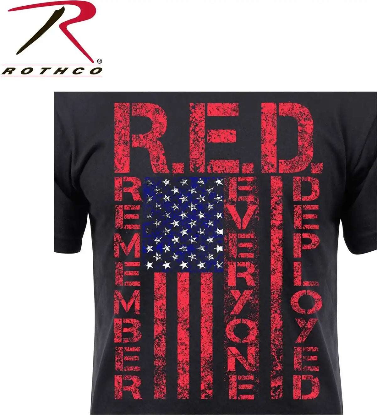 Rothco Athletic Fit R.e.d. (remember Everyone Deployed) T-shirt