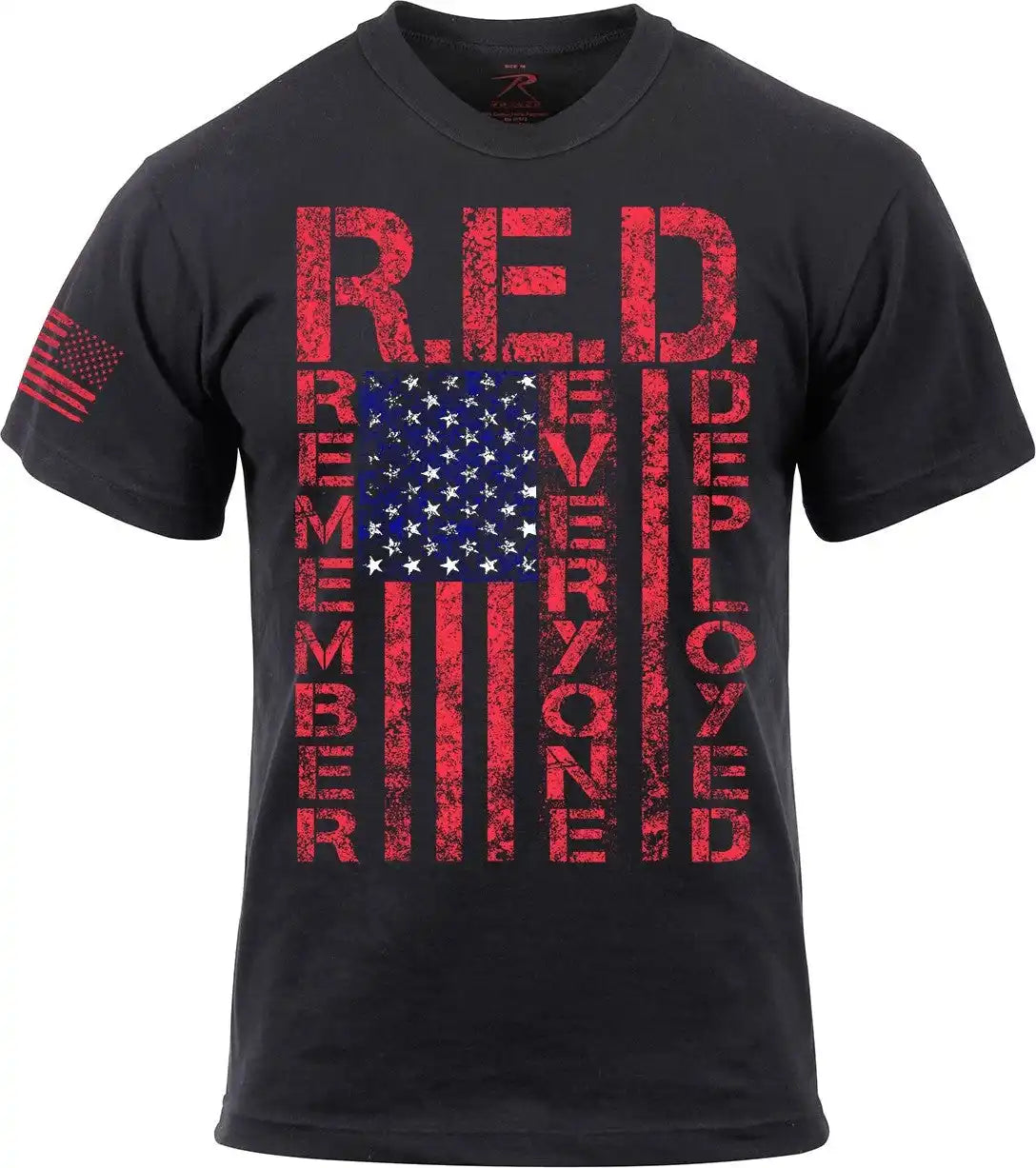 Rothco Athletic Fit R.e.d. (remember Everyone Deployed) T-shirt
