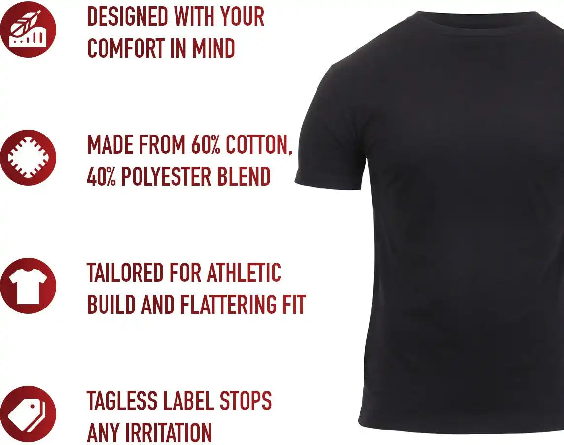 Rothco Athletic Fit Solid Color T-shirt