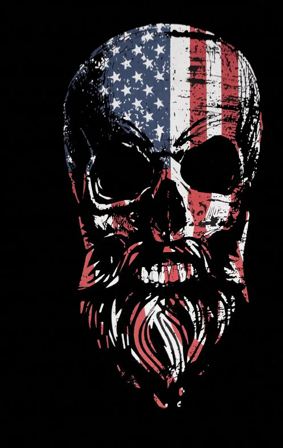 Rothco Bearded Skull Concealed Carry Hoodie - Black