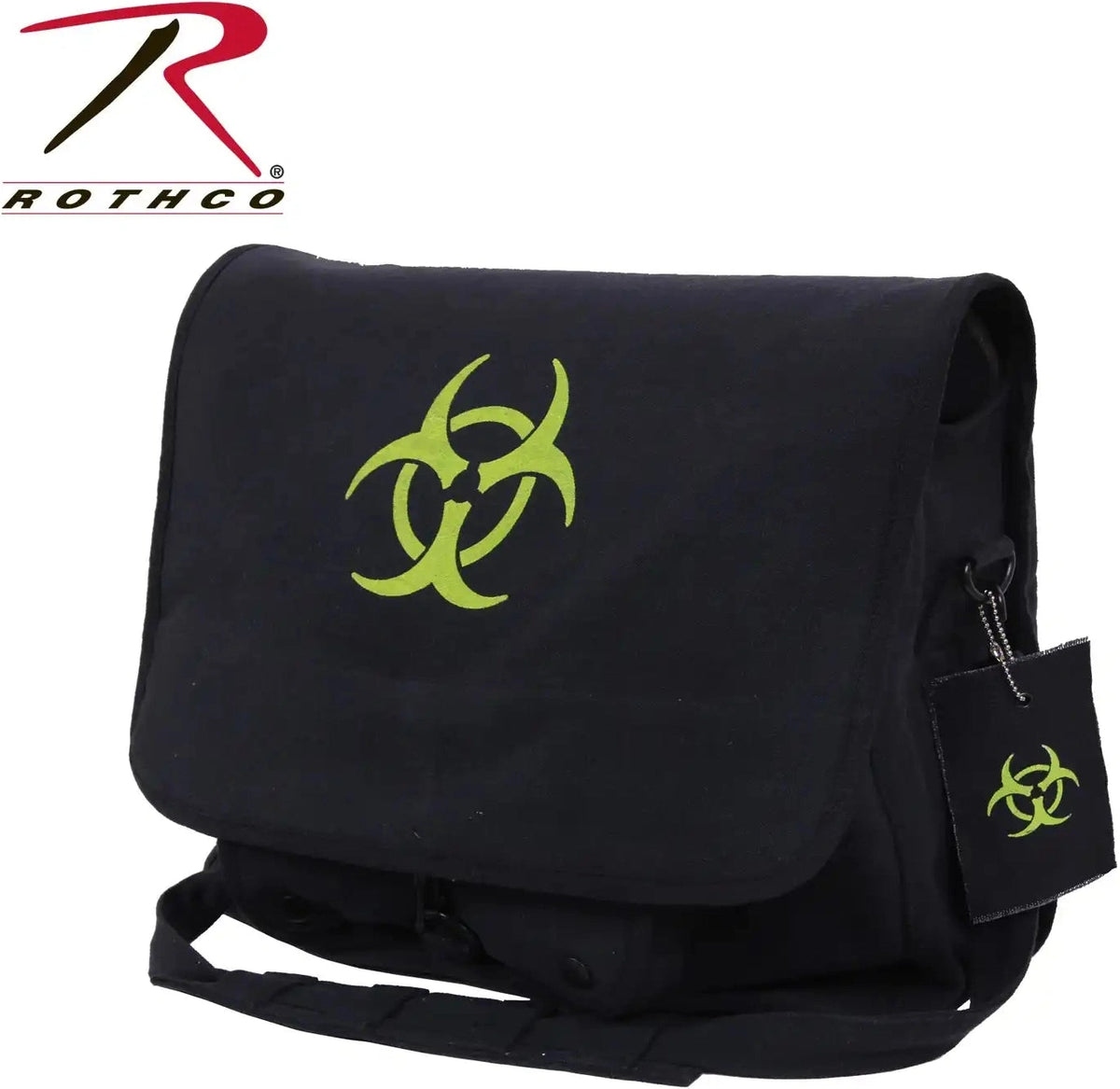 Rothco Bio Hazard Vintage Canvas Messenger Bag