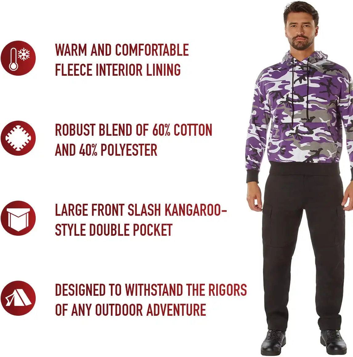 Rothco Camo Pullover Hooded Sweatshirt