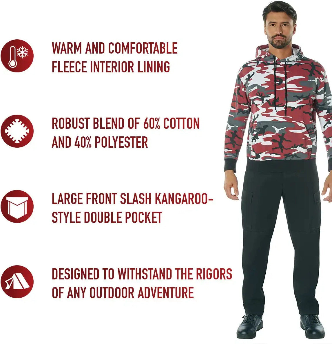 Rothco Camo Pullover Hooded Sweatshirt