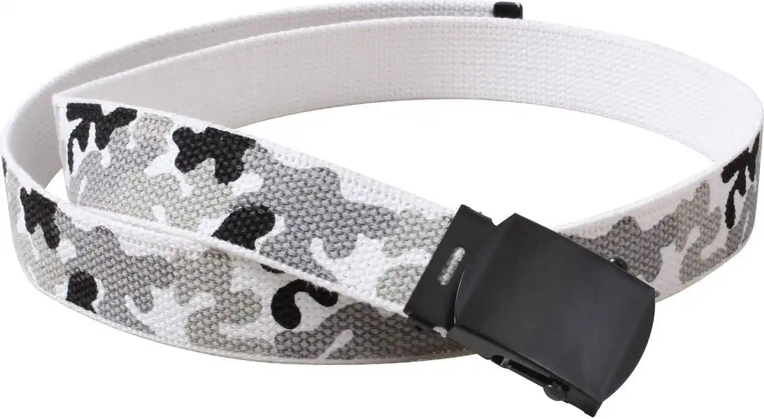Rothco Camo Reversible Web Belt - City / White / 54 Inches
