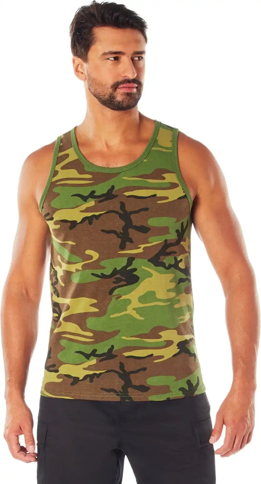 Rothco Camo Tank Top - Woodland / s