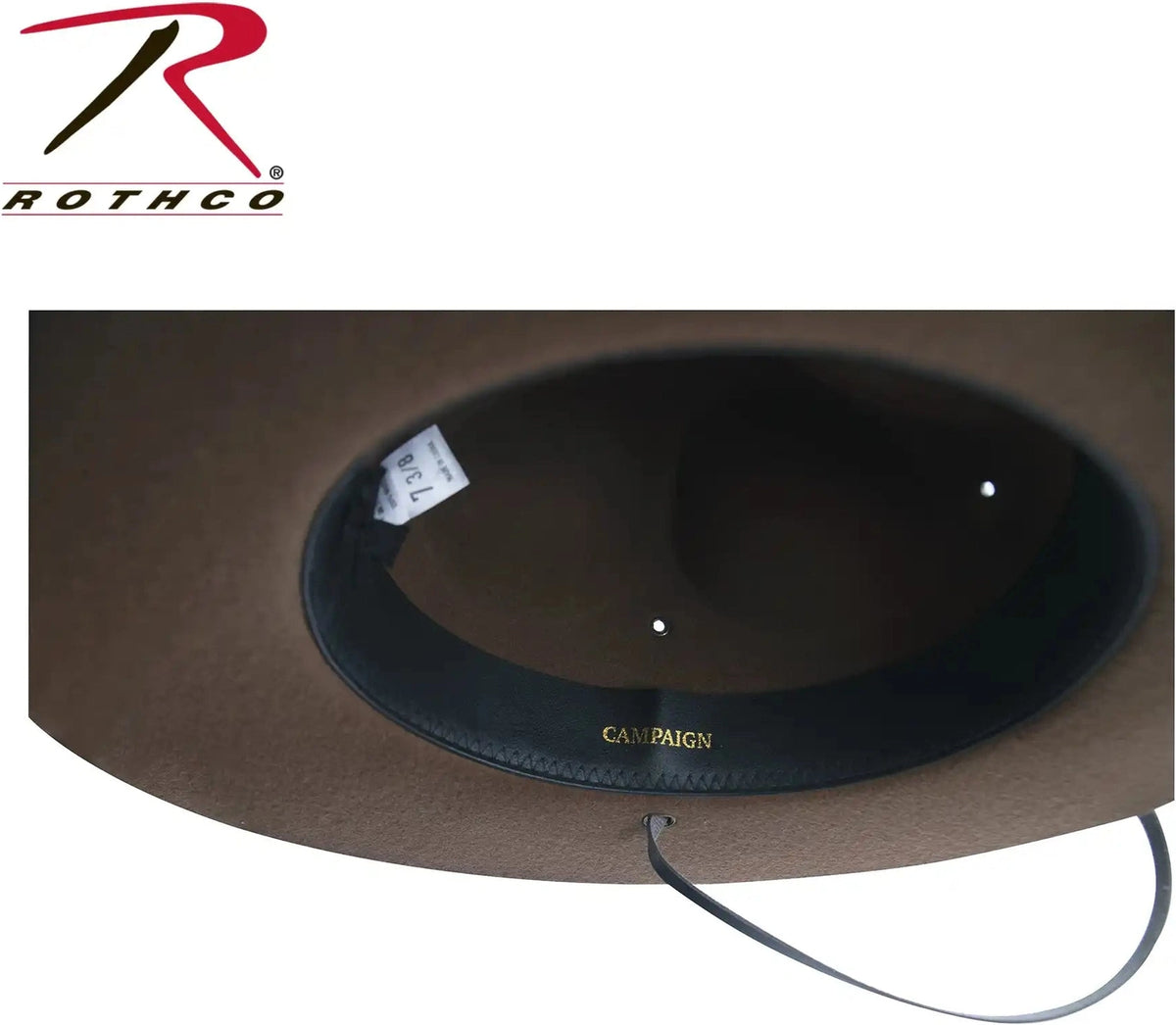 Rothco Campaign Hat - Brown / 7 1/2