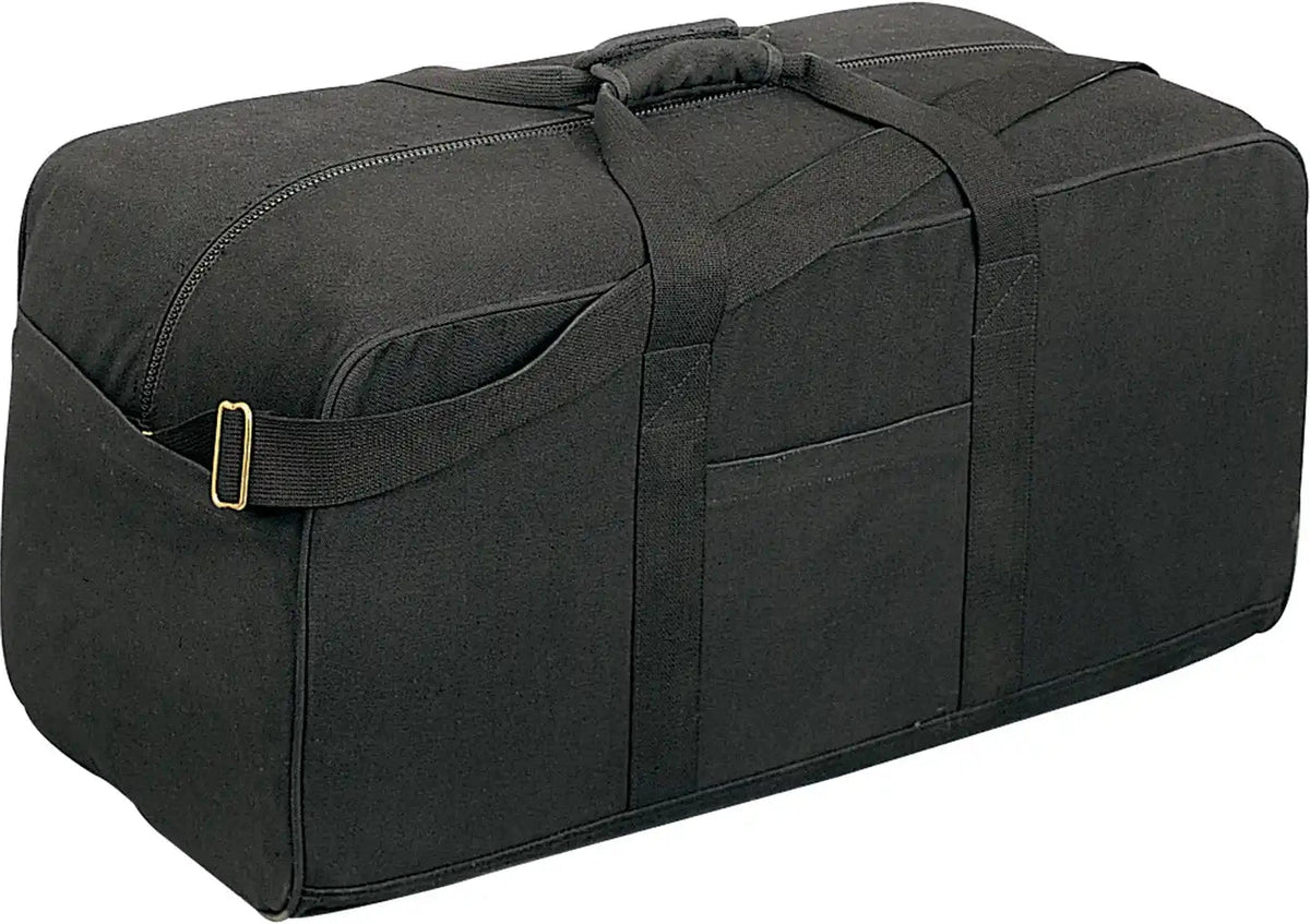 Rothco Canvas Assault Cargo Bag Black