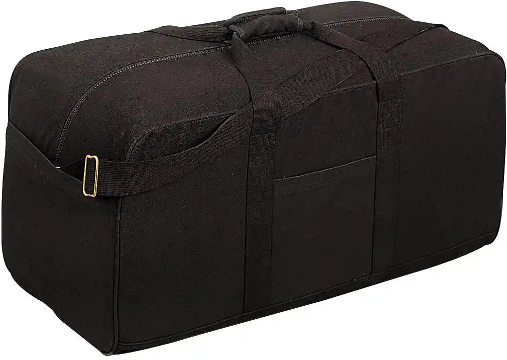 Rothco Canvas Assault Cargo Bag Black