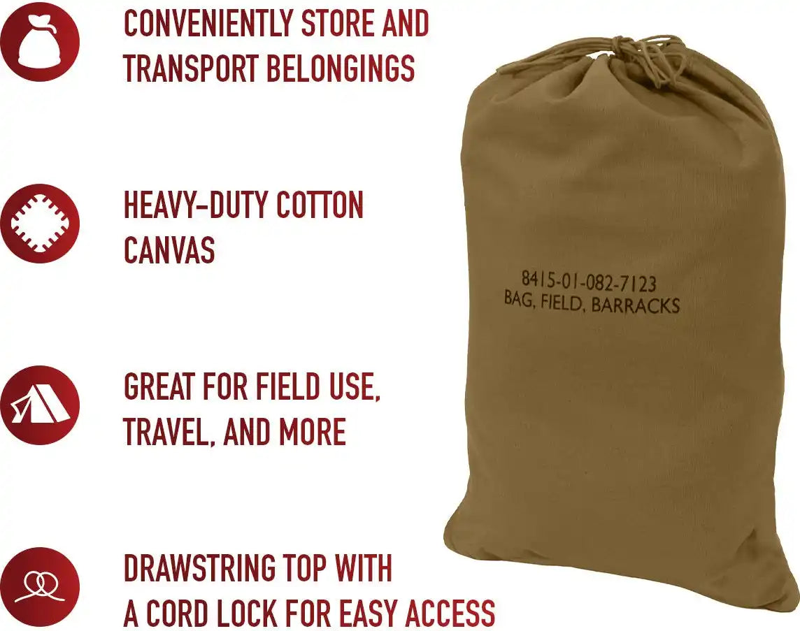 Rothco Canvas Barracks Bag