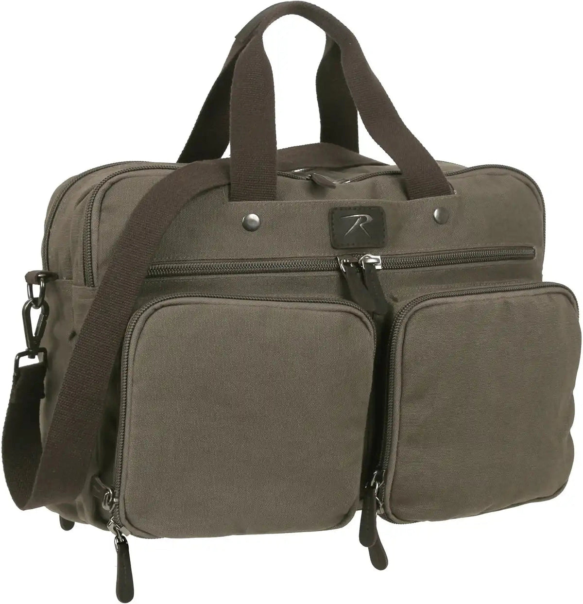 Rothco Canvas Briefcase Backpack - Olive Drab / one Size